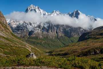 Fototapeta na wymiar Mountains range Kodar in Transbaikalia, Eastern Siberia
