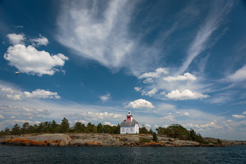 Fototapeta na wymiar Jones Island Lighthouse