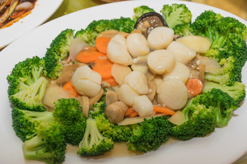 Sigapore Stir Fry Scallops