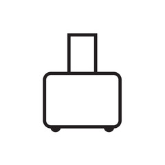  Luggage icon Vector illustration, EPS10.