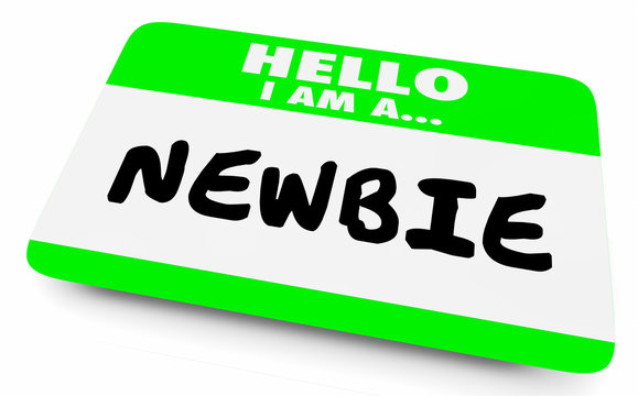 Newbie New Employee Member Introduction Hello Nametag 3d Illustration