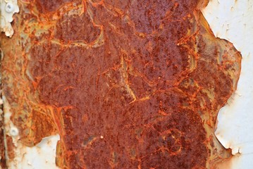 Rust galvanized iron, soft focus. Industrial and abstract background concept.