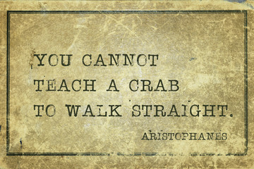 crab to walk Aristophanes