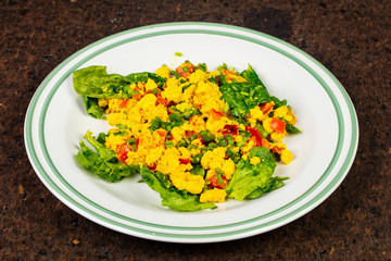 Tasty omlet scramble