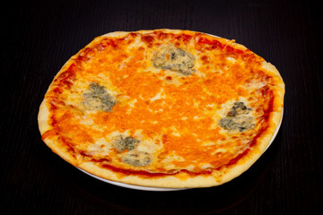 Delicious 4 cheese pizza