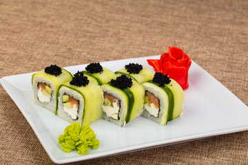 Japanese salmon roll
