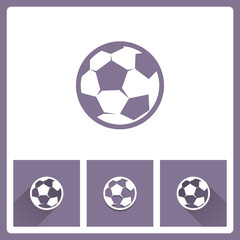 Obraz premium Football icon on white background