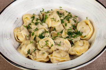 Russian traditional dumplings