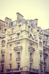 Fototapeta premium View of exterior of the medieval building in Paris, France.