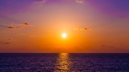 Naklejka premium Sunset on the Black Sea in Sochi