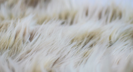 Background of a white dark red fur.