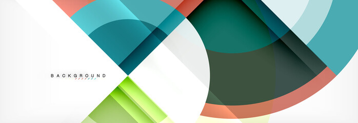 Vector circle abstract background