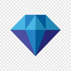 Diamond colour icon on transparent background