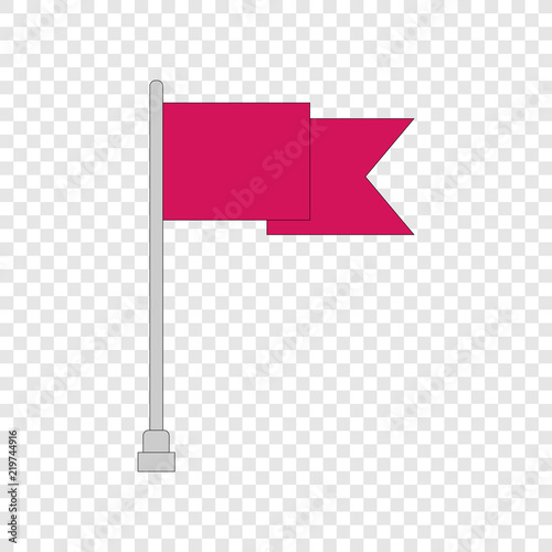 Flag Banner Colour Icon On Transparent Background Stock Image