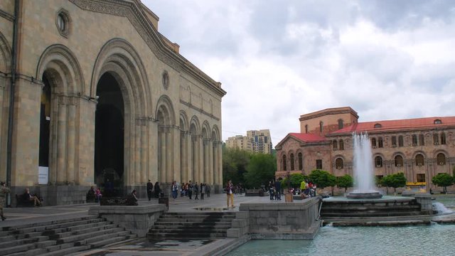 Fountain and building of Republic Square, Yerevan City, Armenia&rsquo;s Capital 5