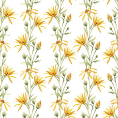 Watercolor floral pattern