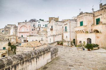 Fototapeta premium Old town of Matera street