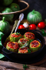 Lebanese stuffed zuccini..selective focus