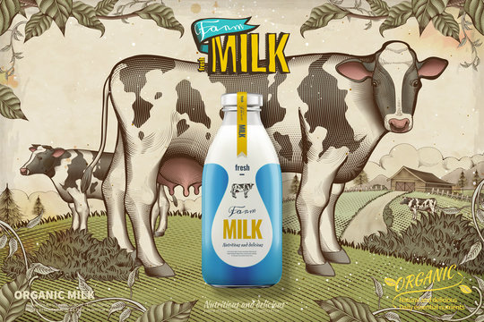 Farm fresh milk ads