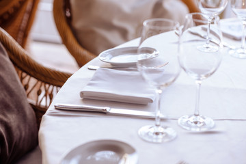 Table and chair set with pillow in modern style restaurant
