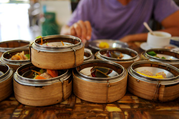 dim sum Appetizer of China, popular to eat breakfast