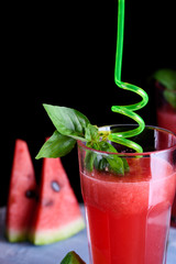 Refreshing summer watermelon cocktail