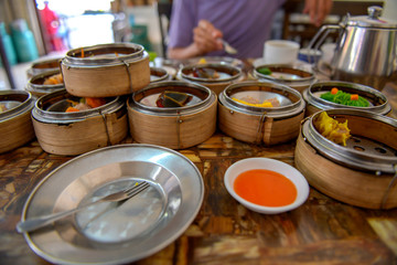 dim sum Appetizer of China, popular to eat breakfast