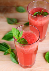 Refreshing summer watermelon cocktail