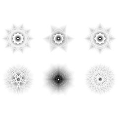 Transparent geometric figure, glass fractal, polygonal background