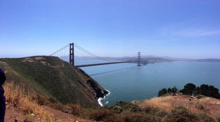Fototapeta premium Golden Gate Bridge, San Francisco. View from Kirby Cove