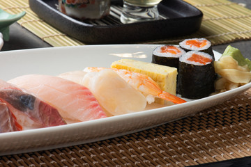 various Sushi Sashimi