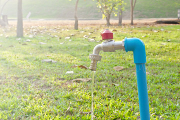 Water faucet in the garden.