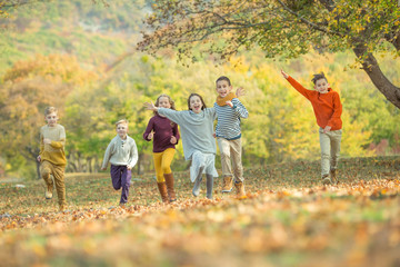 Beautiful fashionable children 
