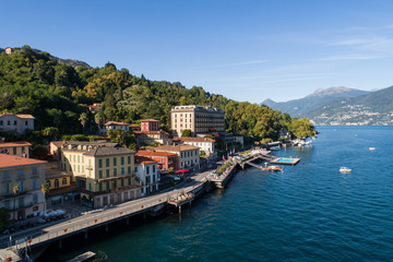Fototapeta na wymiar Village of Tremezzo, lake of Como. Italy