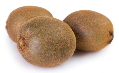 Fresh kiwi on white background