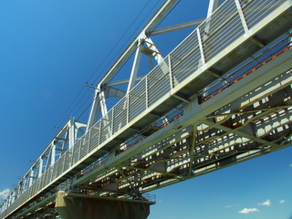 江戸川に架かる武蔵野線鉄橋