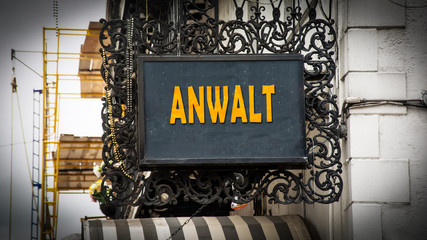 Schild 347 - Anwalt