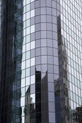 Skyscraper building reflection,