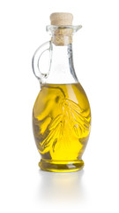 Oilve oil in bottle.