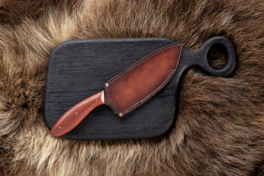 Knife on a board