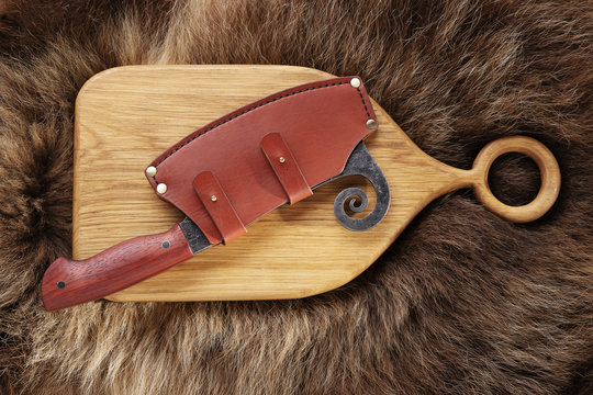 Knife on a board