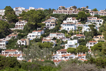 Fototapeta premium Typical spain village with white houses