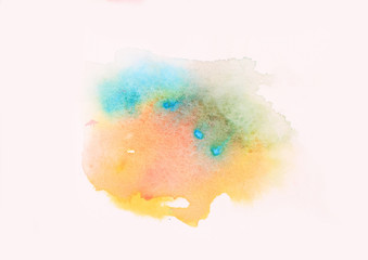 Abstract watercolor background painting