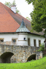 14th century medieval Nowy Wisnicz castle, Poland