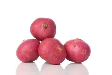 Close-Up Of Radish  White Background