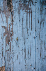 Blue painted wooden texture with scratches. Old rustic and vintage background.