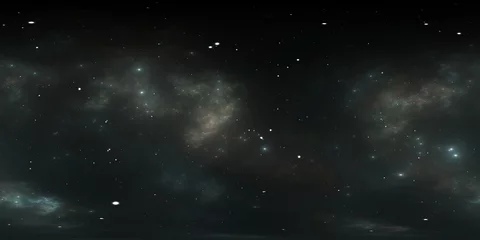 360-Grad-Weltraumnebel-Panorama, gleichwinklige Projektion, Umgebungskarte. Sphärisches HDRI-Panorama. Weltraumhintergrund mit Nebel und Sternen © Peter Jurik