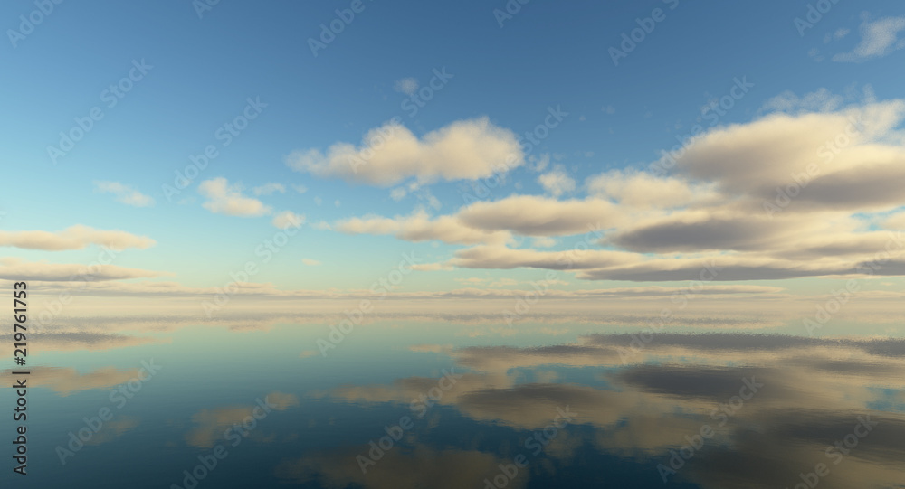 Canvas Prints beautiful sea and clouds sky