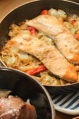 鮭のちゃんちゃん焼き