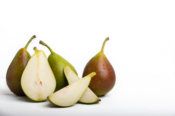 Qtee pears isolated on a white background